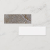 zee van gouden metaalchips mini visitekaartje (Voorkant / Achterkant)