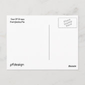 Zee van gras briefkaart (Achterkant)