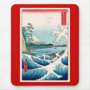 Zee van het Japanse Fijne Art. van Satta Hiroshige Muismat
