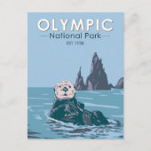 Zee van het Olympisch Nationaal Park Otter Briefkaart (Voorkant)