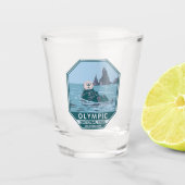 Zee van het Olympisch Nationaal Park Otter  Shot Glas (Voorkant)