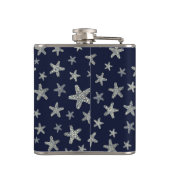 Zee van het tongpatroon heupfles (Achterkant)