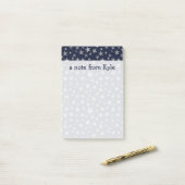 Zee van het tongpatroon | Jouw namen toevoegen Post-it® Notes (Op bureau)