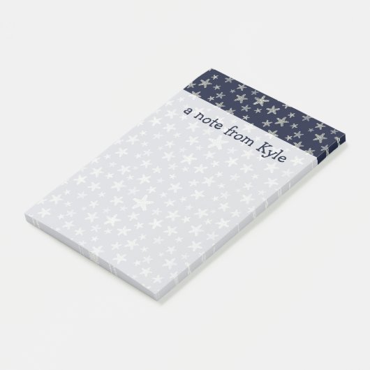 Zee van het tongpatroon | Jouw namen toevoegen Post-it® Notes (Schuin)