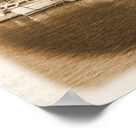 Zee van Masts - Poster van Barcelona (Hoek)