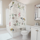 Zee van mensapen douchegordijn (In situ)