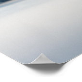 Zee van mist- en sneeuwbergen poster (Hoek)