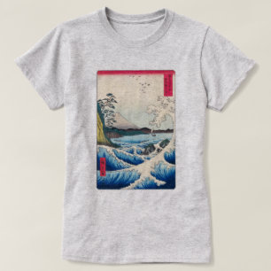 Zee van Satta in de provincie Suruga   Hiroshige   T-shirt