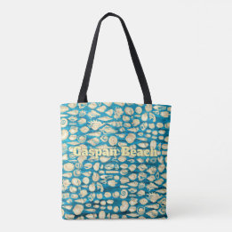 Zee van Schelpen - Blauwe Zee Gepersonaliseerd Draagtas