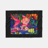 zee van vis fleece deken (Voorkant (Horizontaal))