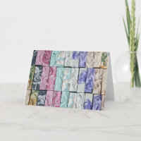 Zee van wervelingen - Soap Art Wenskaart
