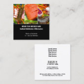 Zee van zeebrasem vierkante visitekaartje (Voorkant / Achterkant)