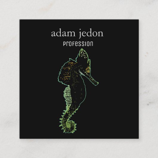 Zee vierkant Visitekaartje (Voorkant)