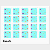Zee Vierkante Sticker (Vel)