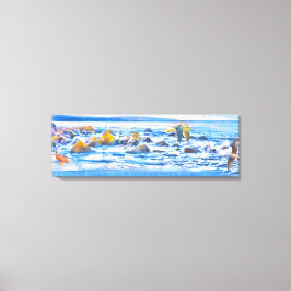 Zee vogeljacht afspeelterrein canvas afdruk