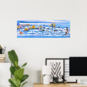 Zee vogeljacht afspeelterrein poster (Thuiskantoor)