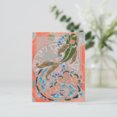 Zee voor de Vrede van Aziatische Folk Kunst Briefkaart (Staand voorkant)