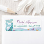 Zee voor de Whimsical Ocean Moeder & baby Zeemeerm Etiket (Insitu)