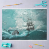 Zee voor zeilboot 20x30-decoupage tissuepapier