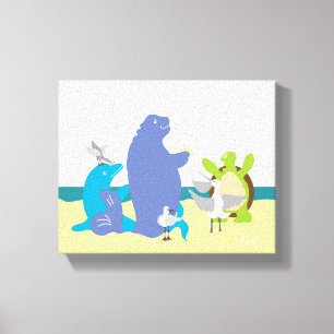 Zee Vrienden 8x10 Canvas Print
