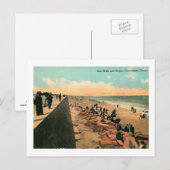 Zee Wall, Galveston, Texas 1912  Briefkaart (Voorkant / Achterkant)