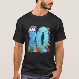 Zee walvis vis oceaan i'm 10 jarige jongens 10 t-shirt