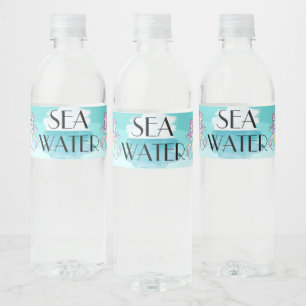 Zee Water Party Labels Waterfles Etiket