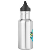 Zee Waterverf blauwe cirkel Waterfles (Links)