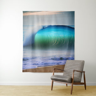 Zee Waves in de oceaan Wandkleed