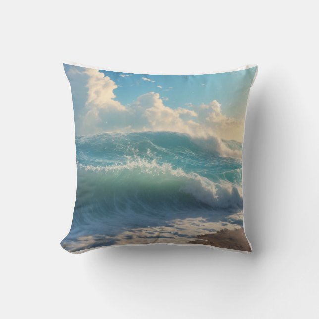 Zee Waves Kussen (Voorkant)