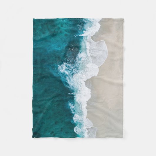 Zee Waves - Maldiven Shore Fleece Deken (Voorkant)