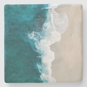 Zee Waves - Maldiven Shore Stenen Onderzetter
