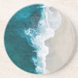 Zee Waves - Maldiven Shore Zandsteen Onderzetter
