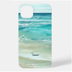Zee Waves Waterverf Tropische Oceaan Case-Mate iPhone 14 Plus Hoesje