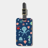 Zee wereld bagagelabel (Voorkant verticaal)