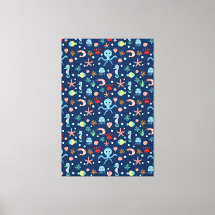 Zee wereld canvas afdruk