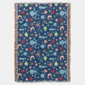 Zee wereld deken (Voorkant Verticaal)