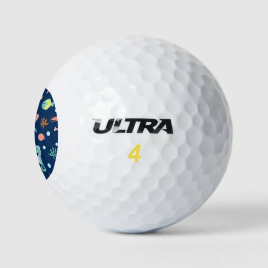 Zee wereld golfballen (Logo)
