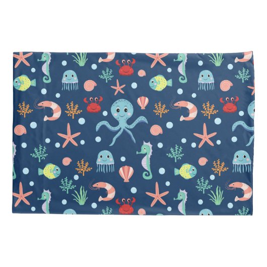 Zee wereld kussensloop (Achterkant-Links)