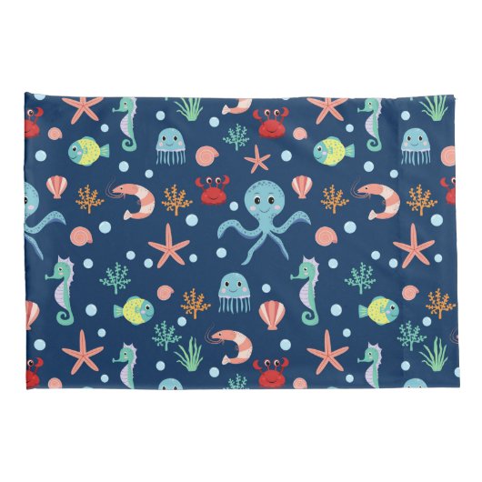 Zee wereld kussensloop (Achterkant-Rechts)