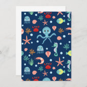 Zee wereld menu (Voorkant / Achterkant)