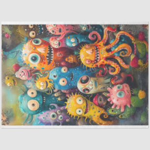 Zee Wereld Monsters Kinder Meubels Decoupage Tissuepapier