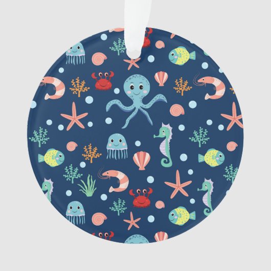 Zee wereld ornament (voorkant)