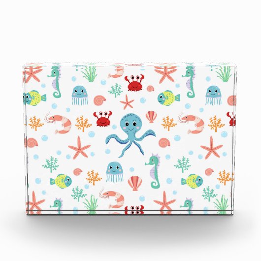 Zee Wereld patroon Fotoblokken (Voorkant)