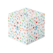 Zee wereld patroon kubus (Achter hoekig)