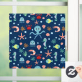 Zee wereld raamsticker (Huis)