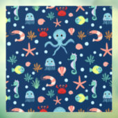 Zee wereld raamsticker (Vel 3)