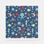 Zee wereld servet (Voorkant)