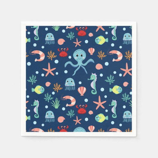 Zee wereld servet (Voorkant)