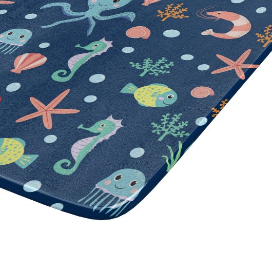 Zee wereld snijplank (Hoek)